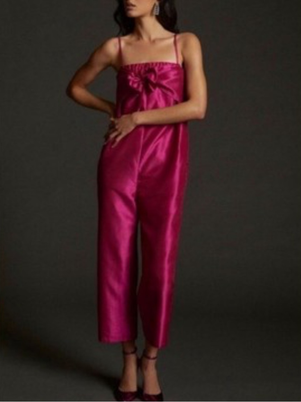 Hutch Anthropologie Womens Bow Tie
Satin Jumpsuit Size XS NEW